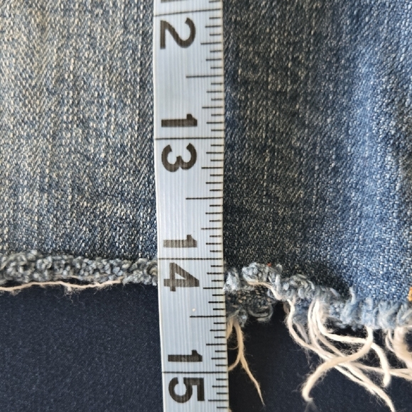 Altar'd State Blue Casual Mini Pencil Skirt with Slit - Picture 4 of 7